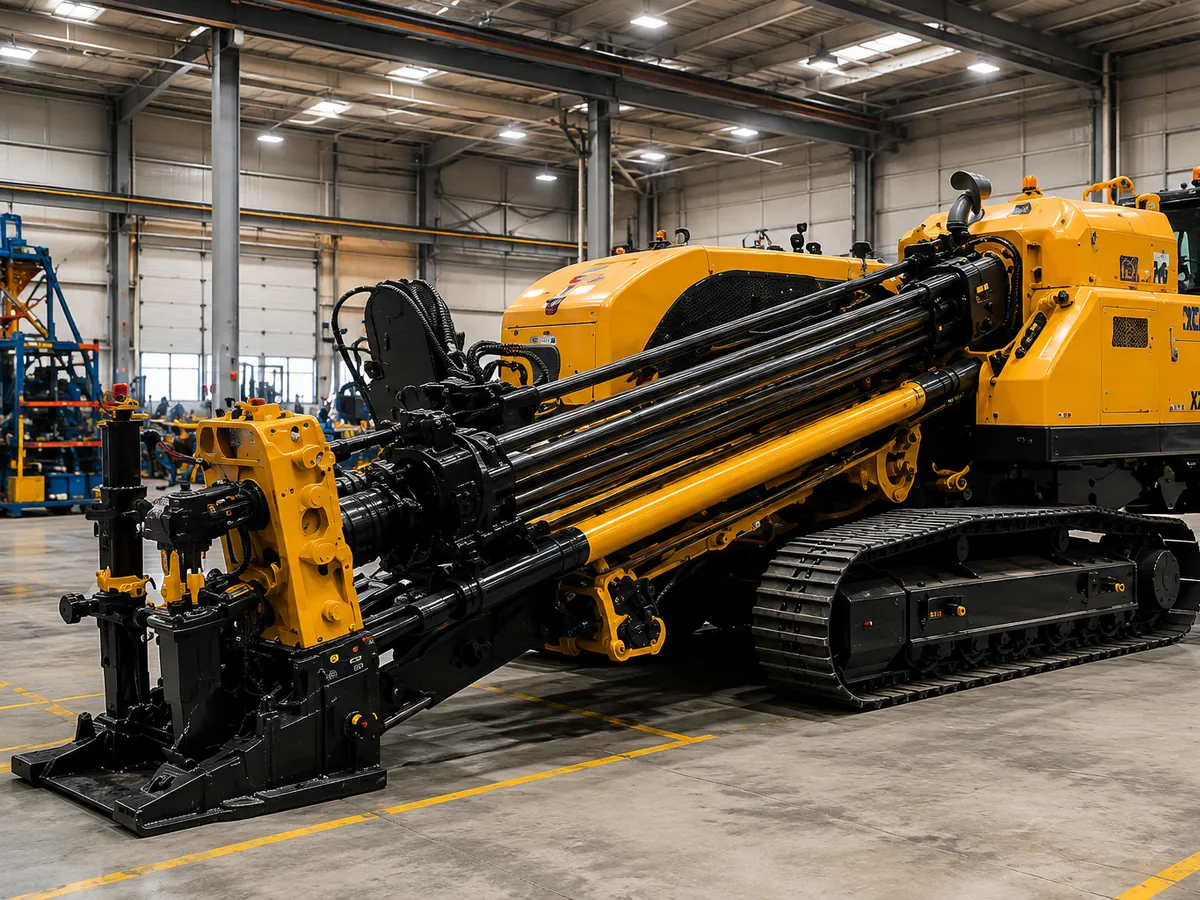 Fraste hydraulic drilling rig — front view